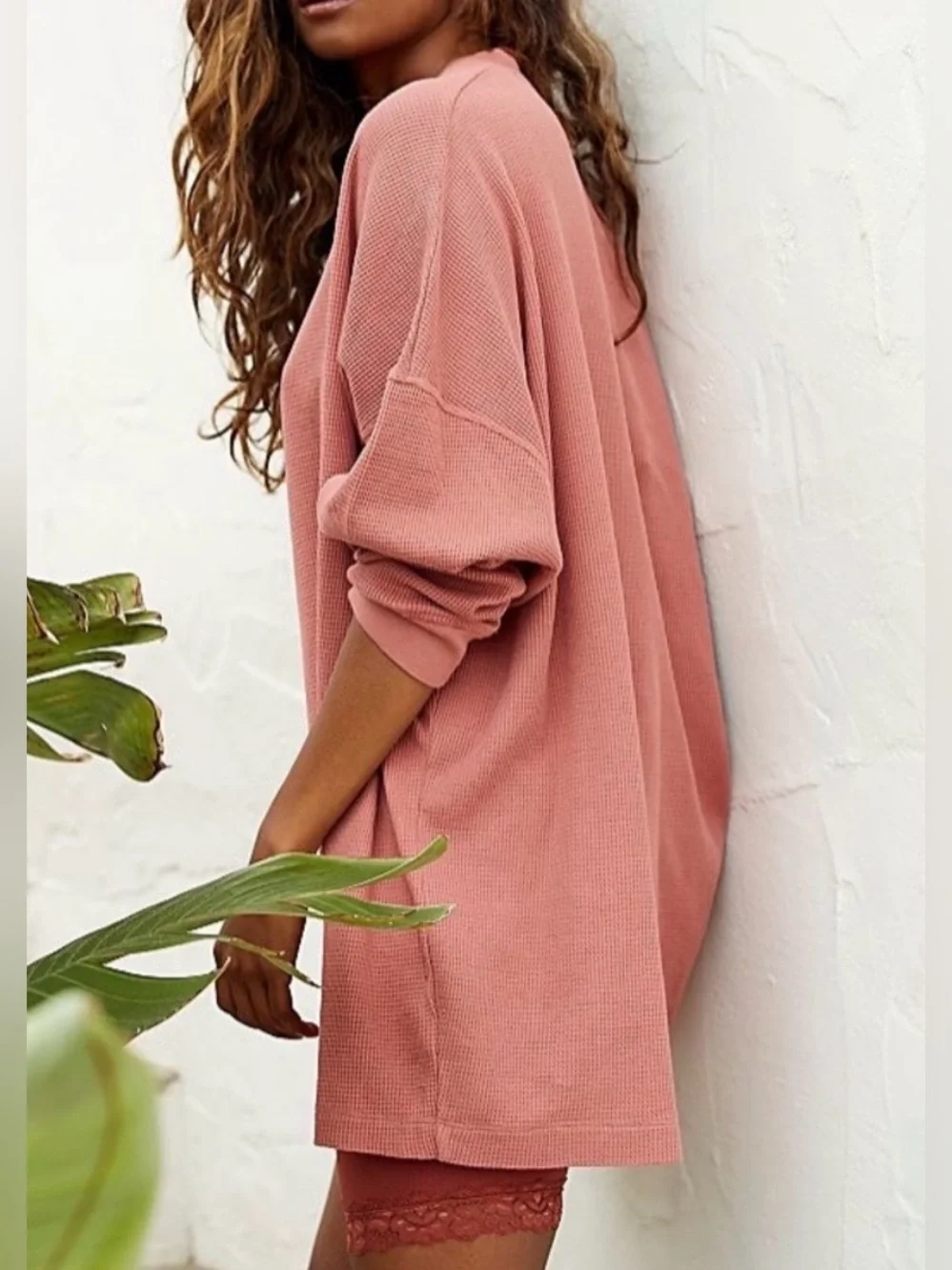 Free People Early Nights oversized thermal, medium
